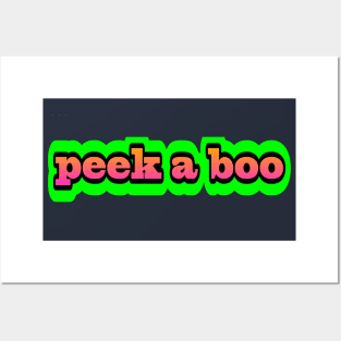 peek a boo Posters and Art